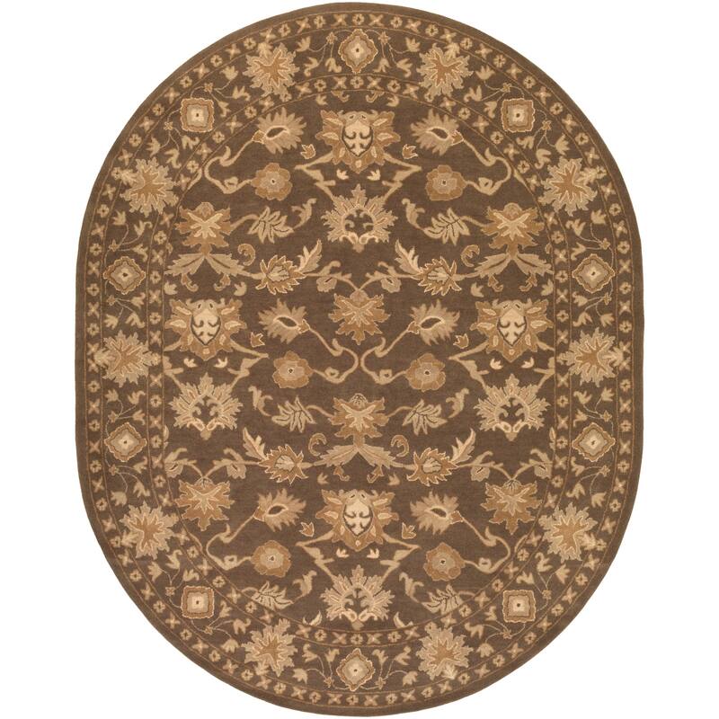 Handmade Nick Bordered Wool Area Rug