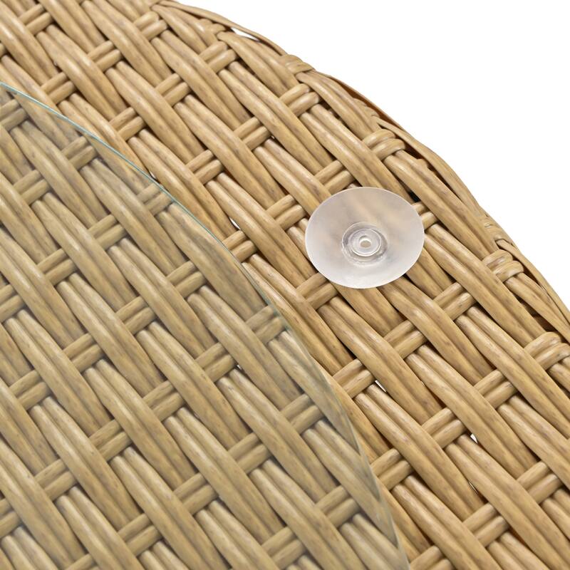 Kono 3-piece Wicker Chat Set by Christopher Knight Home