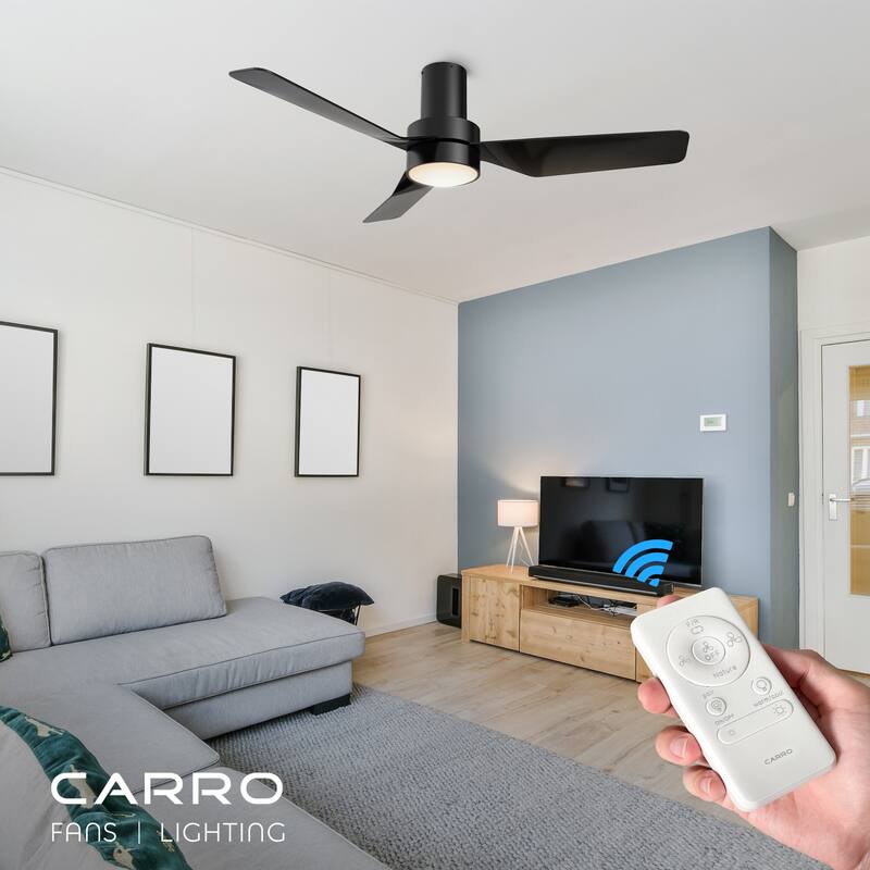CARRO Nantes 44" Indoor Ceiling Fan with LED Light and Remote Control - N/A