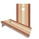 preview thumbnail 1 of 4, Classic Striped Woody Regulation 2x4 Cornhole Board Set All-Weather - Include Carrying Case