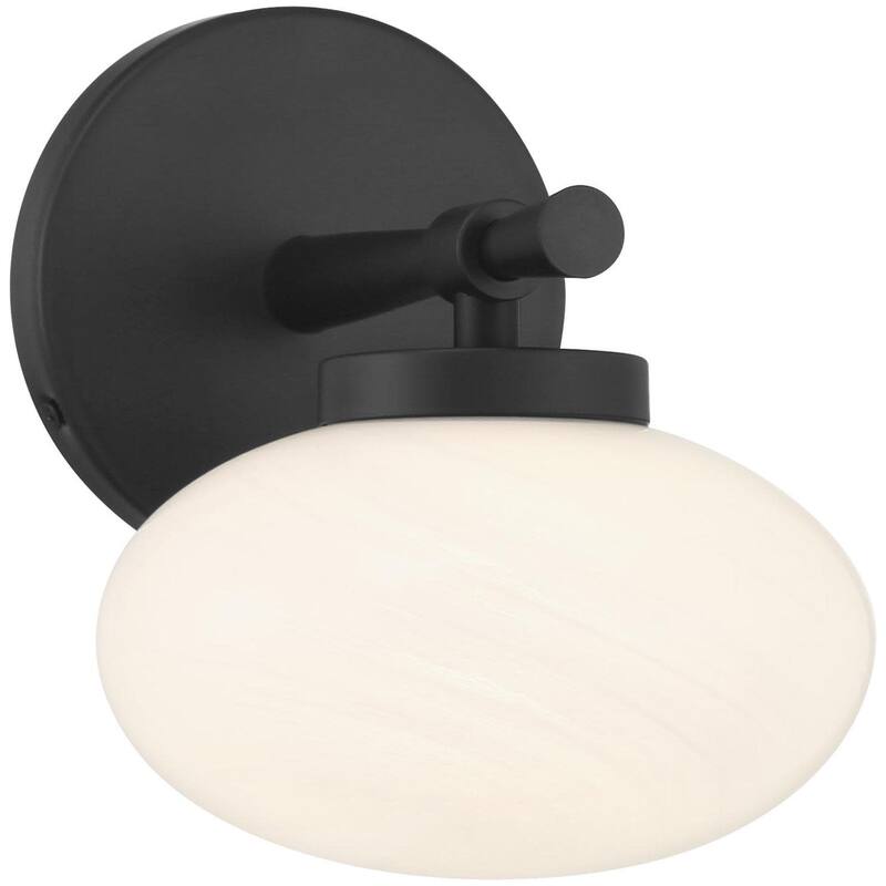 Savoy House 9-1050-1 Barrow 8" Tall Bathroom Sconce - Matte Black