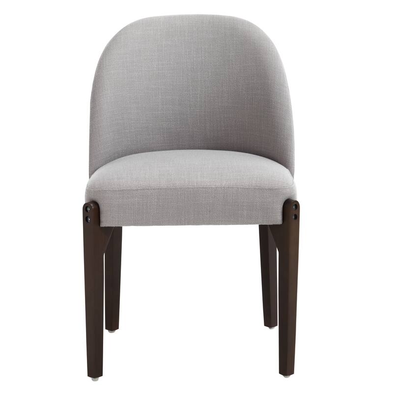 Wooden Dining Chairs Set of 2, Modern Fabric Upholstered Dining Room Chair Kitchen Chairs, Farmhouse Dinner Chair