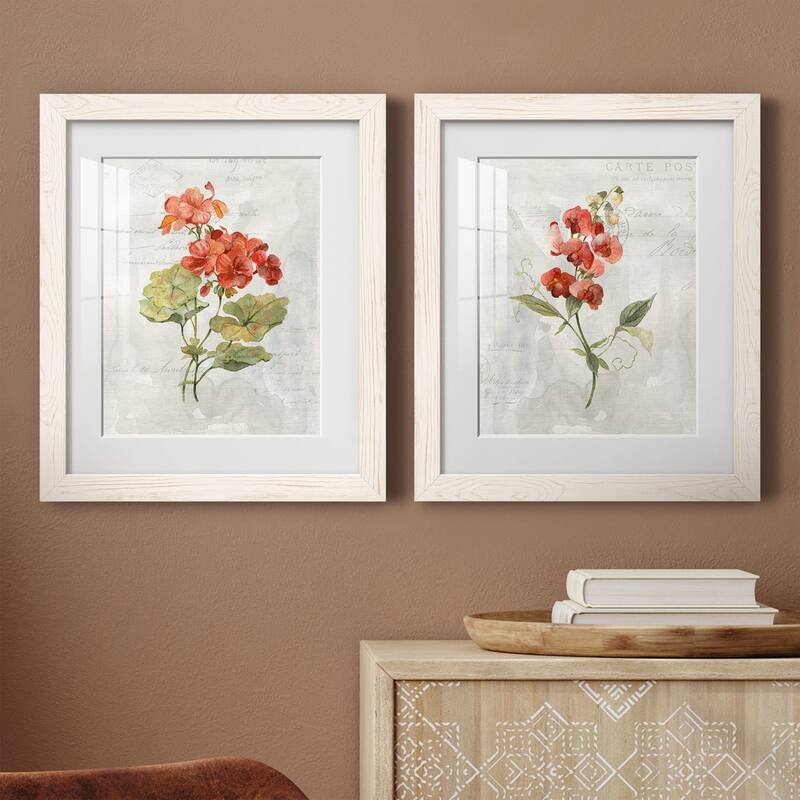 Linen Geranium-Premium Framed Print - Ready to Hang