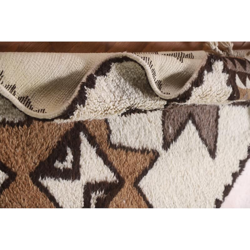 Tribal Anatolian Runner Rug Handmade Turkish Wool Carpet - 3'5"x 12'9"