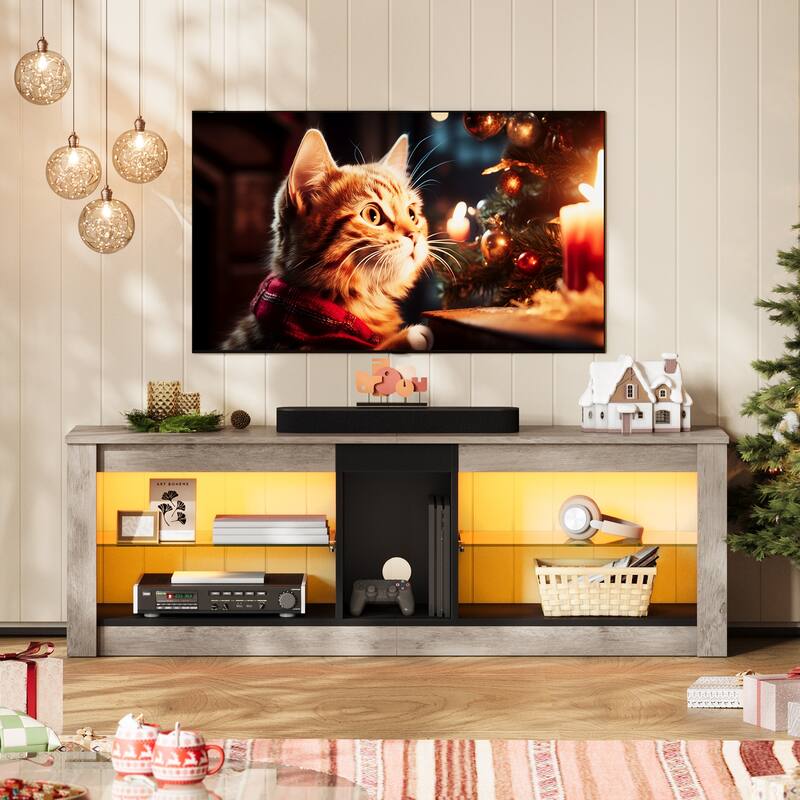 55 inch Entertainment Center LED TV Stand up to 65 Inch TVs for Living Room - 55 inches