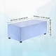 preview thumbnail 41 of 55, Stretch Foot Stool Cover Rectangular Square Foot Stool Slipcover Sky Blue - 32.68"-39.76"
