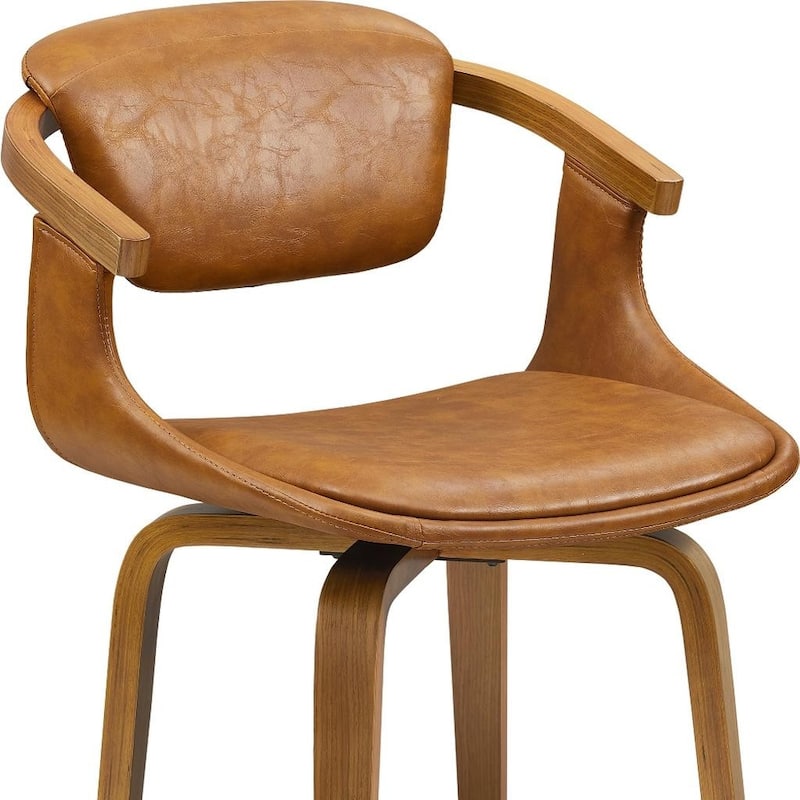 HomeRoots Set of Two Green and Black Upholstered Faux Leather Curved Back Dining Side Chairs