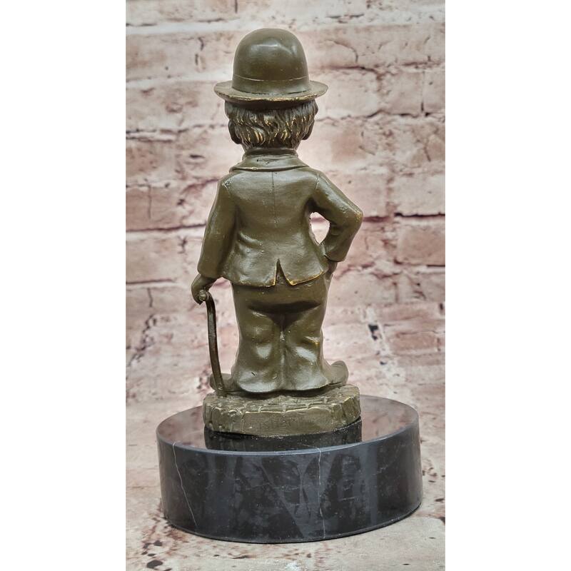 Charlie Chaplin Bronze Statue – Vintage Comedy Tribute Sculpture