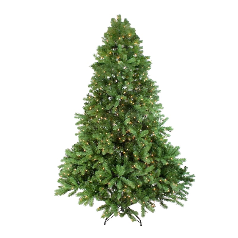 Full Noble Fir Artificial Christmas Tree 6.5' Clear Lights - 6.5 Foot