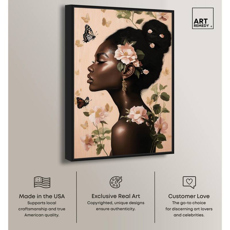 Apricot Whisper Canvas by Art Remedy