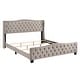 preview thumbnail 3 of 15, Furniture of America Sumala Modern Button Tufted Wood Panel Bed