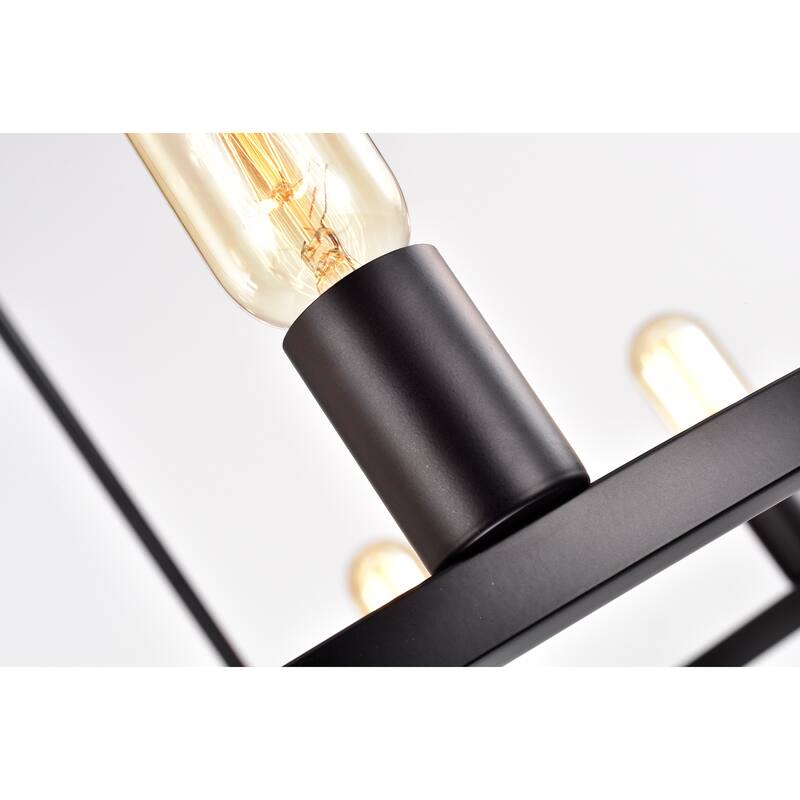 Matte Black 12-Light 35 Inch Round Wagon Wheel Chandelier