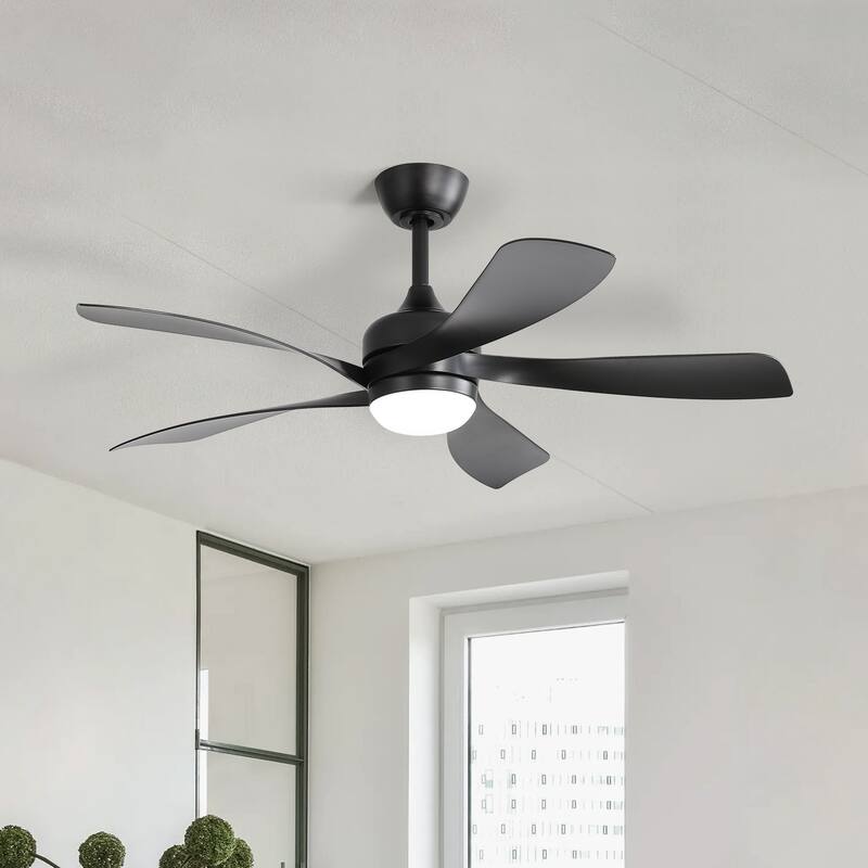 Sofucor 38"/52" Farmhouse Style Wood Walnut / ABS Blades Ceiling Fan With Lights and Remote Control, Dimmable LED Optional