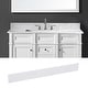 preview thumbnail 3 of 6, 48 in. Engineered Marble Backsplash For Cabinet Vanity
