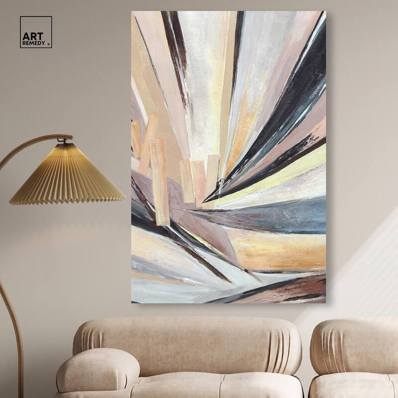 Balancing Lines I Canvas by Art Remedy, Gallery Wrapped