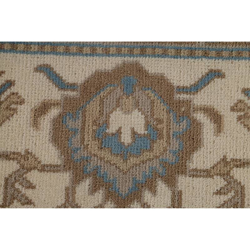 Oushak Indian Area Rug Handmade Wool Carpet - 8'0"x 10'2"