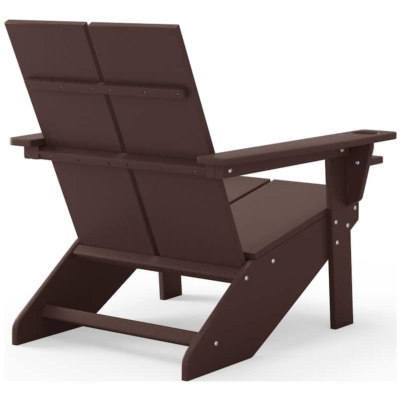 Coastin Modern Poly Adirondack Chair With Ottoman