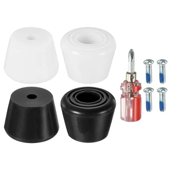 Roller Skate Toe Stops with Screwdriver Brake Stoppers Block, Black