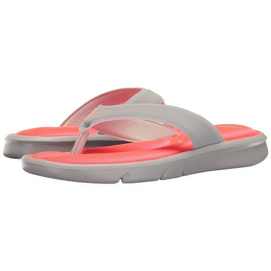 Shop Nike Women S Ultra Comfort Thong Sandal Wolf Grey Hyper