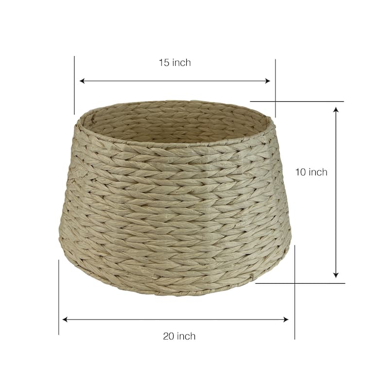 JoJo Fletcher Natural Woven Christmas Tree Collar - 20" x 15" x 10"