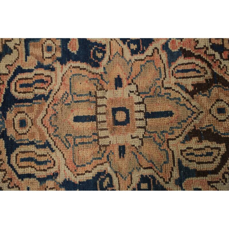 Orange Bakhtiari Persian Area Rug Hand-Knotted Wool Carpet - 6'8"x 9'9"