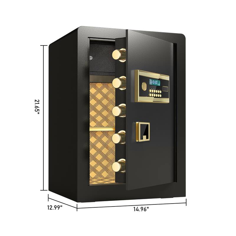 Large Electronic Digital Security Safe 3.0 Cubic Feet Safe Box with Private Inner Cabinet for Home,Office and Hotel