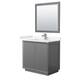 Option Dark Gray / Carrara Cultured Marble Top / Brushed