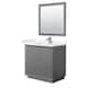 Option Dark Gray / Carrara Cultured Marble Top / Brushed