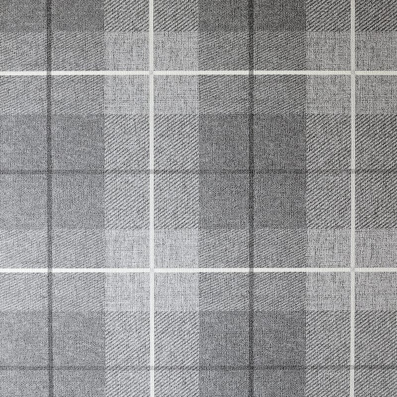 Arthouse Hector Charcoal Plaid Wallpaper