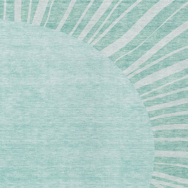 HomeRoots Abstract Transitional Rectangle Outdoor Rug