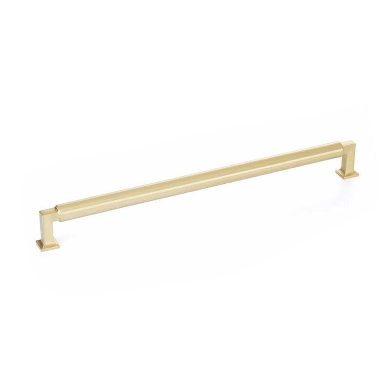 Schaub and Company 481 Haniburton 12" Center to Center Modern - Satin Brass