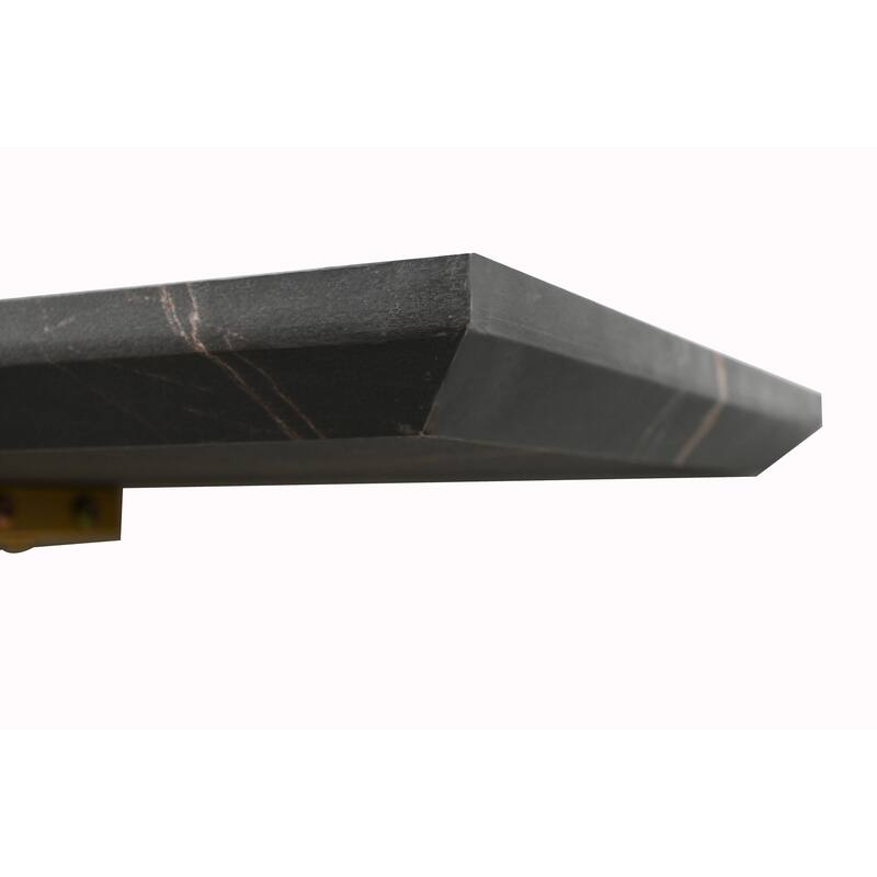 43.31" Luxurious Console Table with Gold Intertwined Metal Legs for Entryway Decor