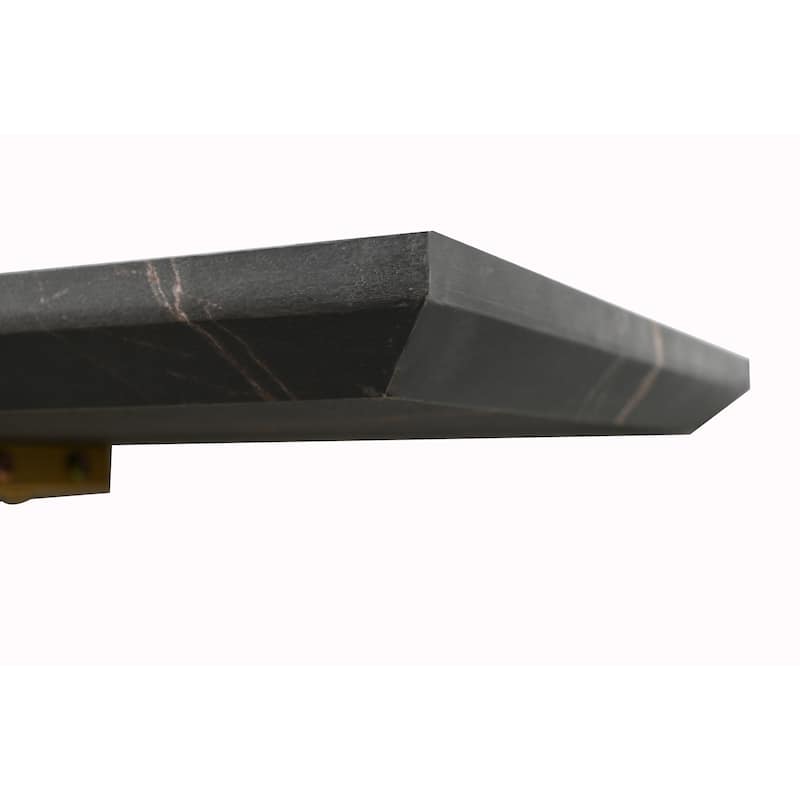 Accent Table Console Table, Gold Intertwined Metal Legs Luxury High-End Entryway Furniture