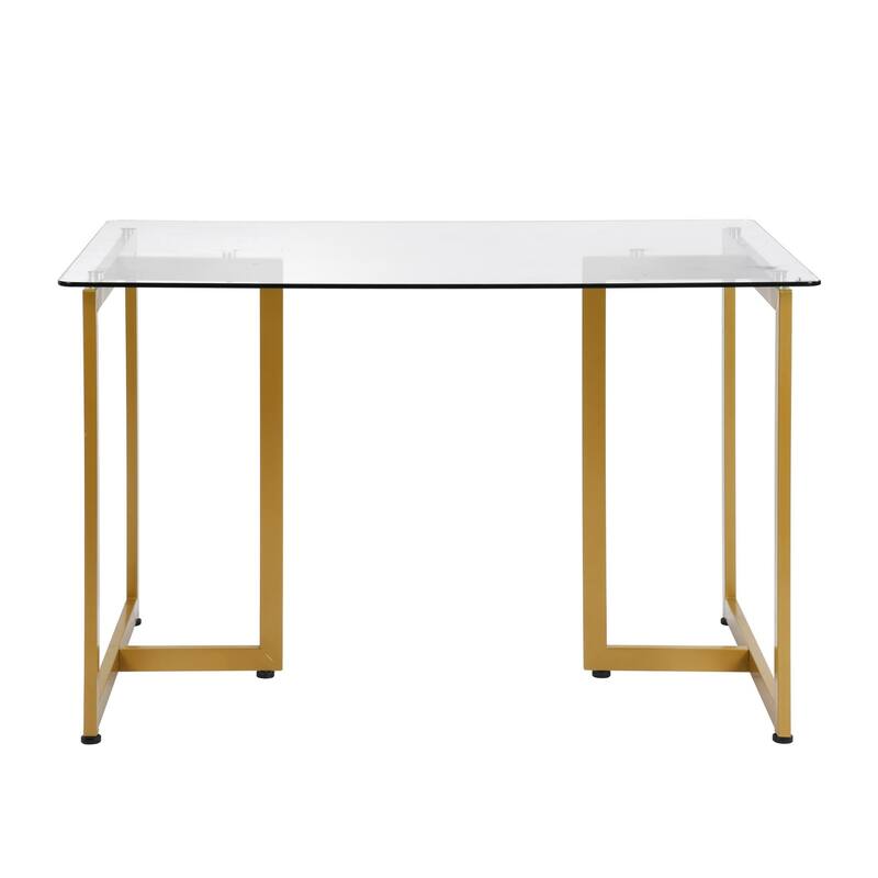 Homy Casa 55'' W Rectangular Transparency Dining Table