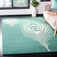 preview thumbnail 5 of 60, SAFAVIEH Handmade Soho Simi Peacock Feather N.Z. Wool Rug 3'6" x 5'6" - Teal/Ivory - Rectangle