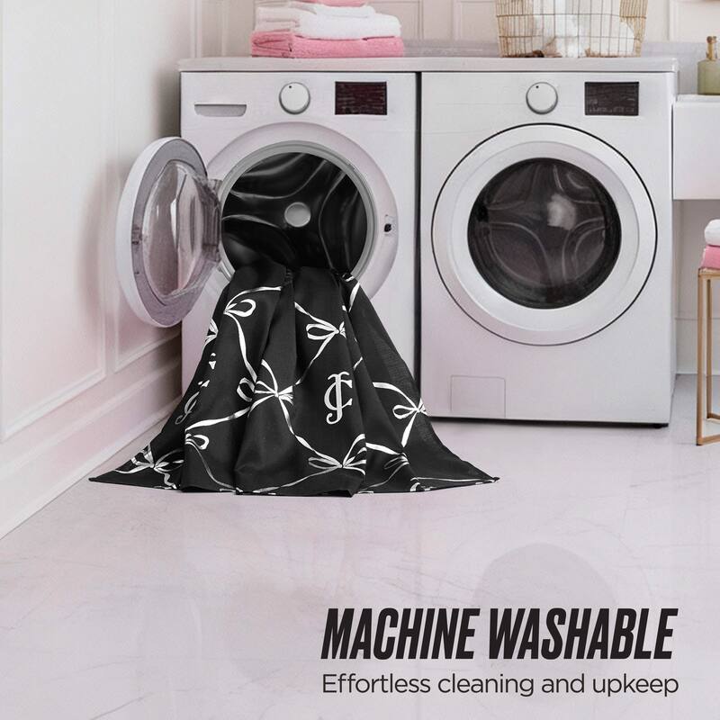 Juicy Couture 13-Piece Shower Curtain and Hooks Set