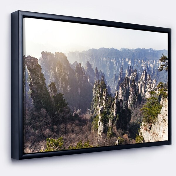 Designart 'Zhangjiajie National Forest Park' Landscape Framed Canvas Art Print. Opens flyout.