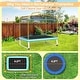 preview thumbnail 8 of 10, 6 Feet Rectangle Trampoline with Swing Horizontal Bar and Safety Net-Orange
