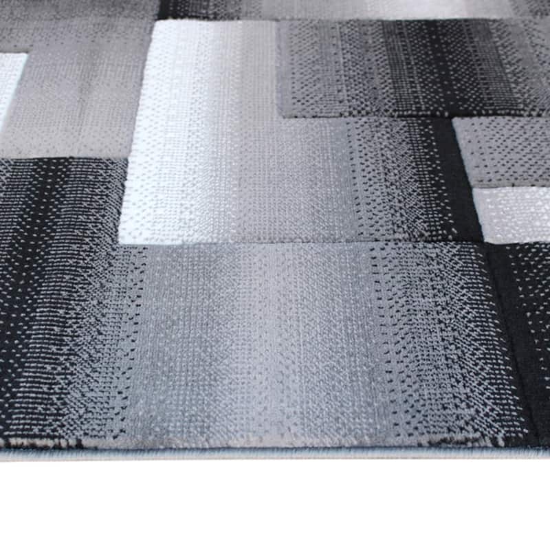 Modern Geometric Style Color Blocked Indoor Area Rug