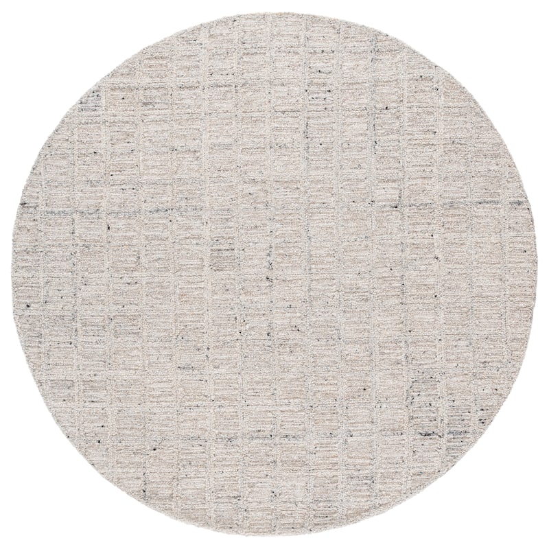 SAFAVIEH Handmade Pine Jaylin Wool Rug - 6' Round - Grey