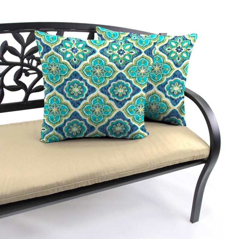 18" x 18" Outdoor Throw Pillow - Set of 2 - 18'' L x 18'' W x 4'' H