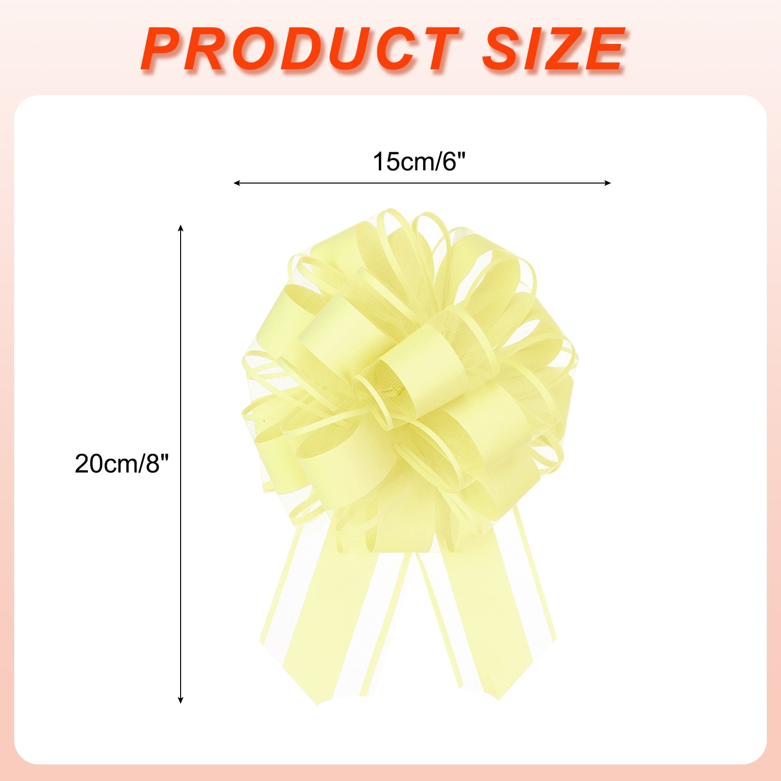 Large Big Pull Bow Organza Gift Wrapping Bows Ribbon for Wedding Car Baskets Present Christmas Bow