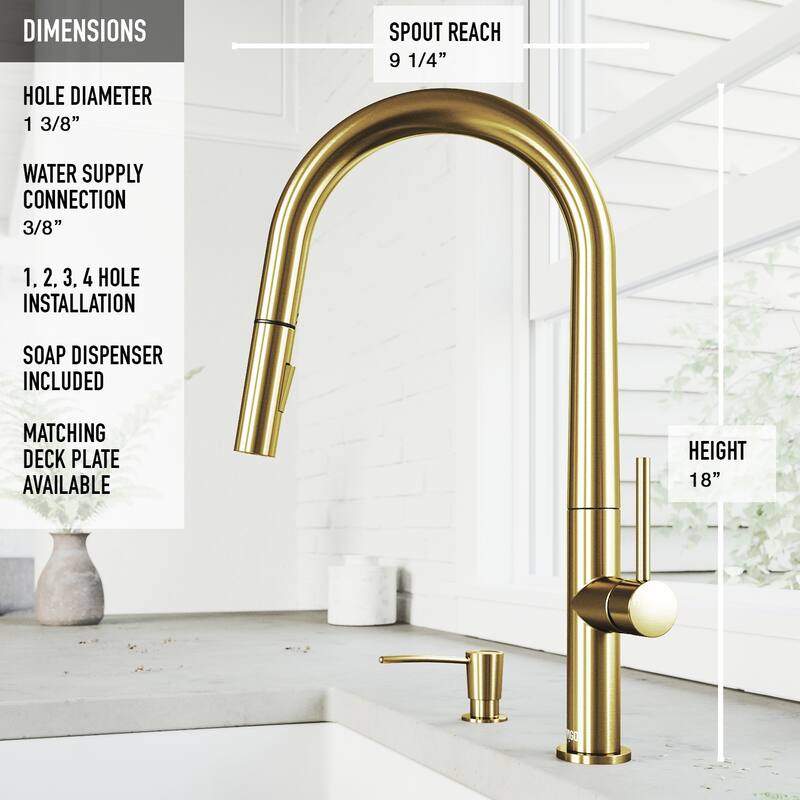 VIGO Greenwich Pull-Down Spray Kitchen Faucet
