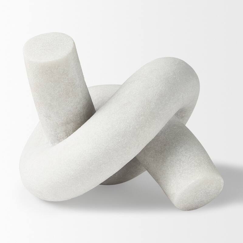 Otto Granite Resin Large Knot Sculpture Decorative Object