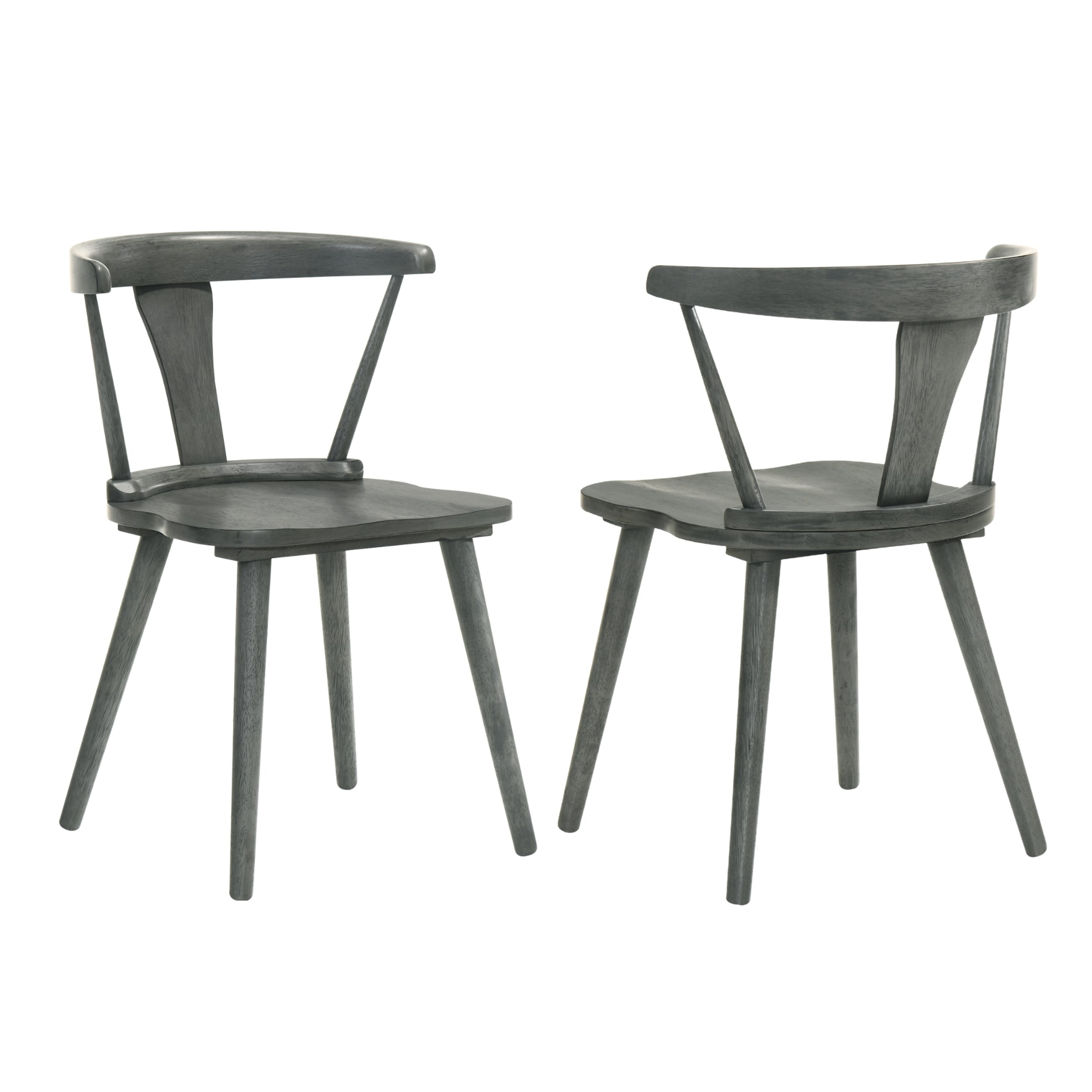 Dining Chairs Set of 2, Solid Wood Modern Side Chairs, Easy Assembly