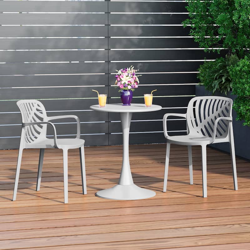 Frond and Form Outdoor Stacking Dining Armchair (Set of 2)