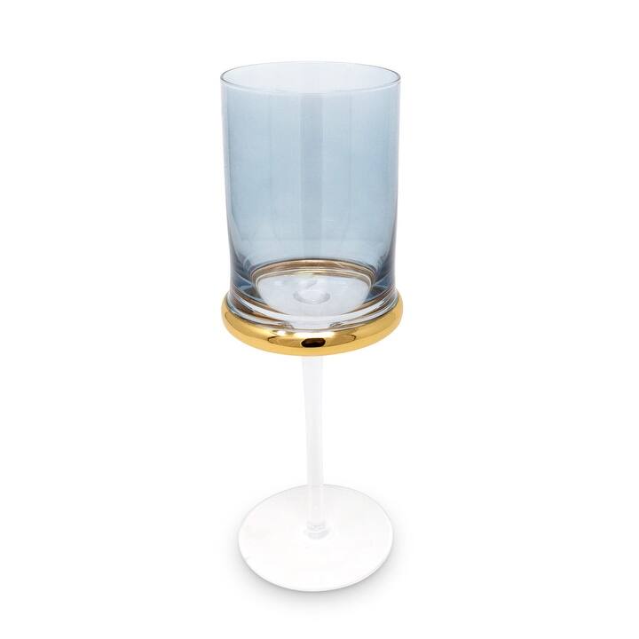 Glasses with Gold Ring, Set of 6