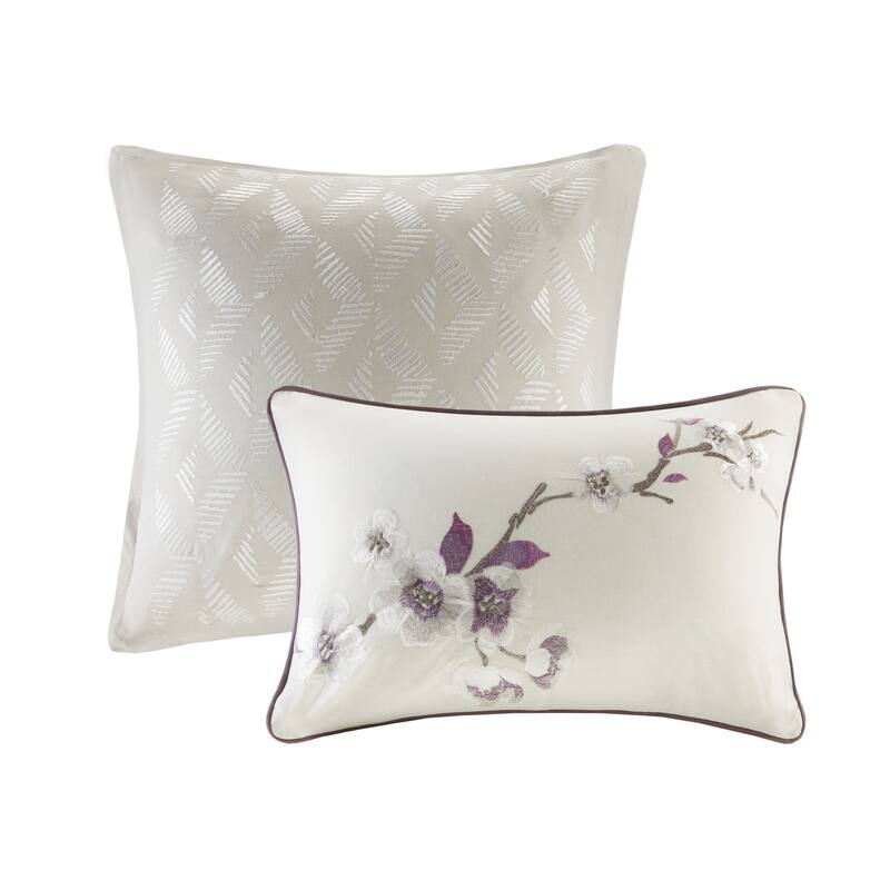 GDF Studio - Holly 8-Piece Cotton Comforter Set with Decorative Pillows