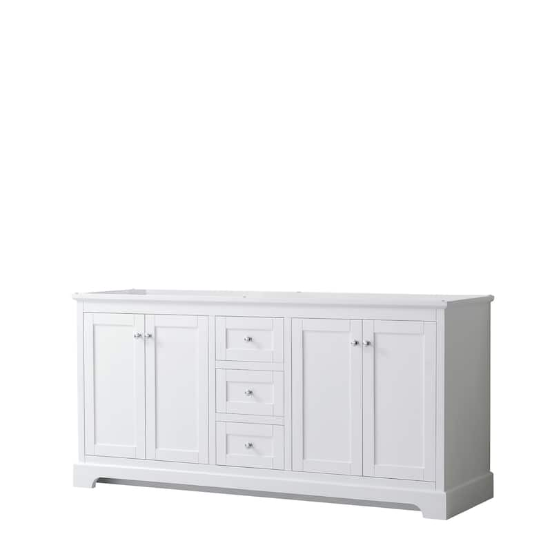 Avery 72-inch Double Vanity, No Top, No Sinks, No Mirror