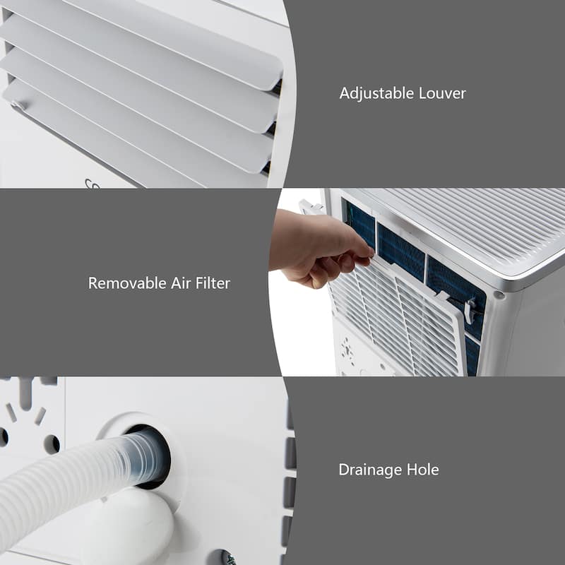 Costway 10000BTU Portable Air Conditioner 3-in-1 Air Cooler with